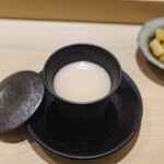 鮨 西崎 - 白子茶碗蒸し