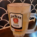 酒場かんかん - アルコールはこれで打ち止め、とするためにジム・ビームハイボールのメガで。