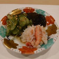 うを徳 - ズワイガニ(北海道)&もずく(青森)