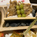 山みず木 - 銀杏と松茸のかき揚げ