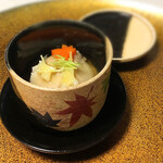 長島 - 5.はす蒸し(鰻 蓮根 舞茸 百合根 銀餡 山葵 )