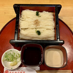 稲にわうどん 割烹 日本橋 古都里 - 稲庭ざるうどん850円を大盛＋200円