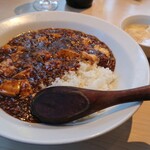 Kuishimbou - ウマウマ麻婆丼  たまごスープがまた美味い