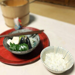 長島 - 8.食事は白ご飯と自家製漬物