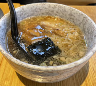 若竹 - ミニラーメン　ミニとはいえ一人前くらいある