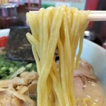 Ramen Yamaokaya - プレミアム塩とんこつ・麺ズーム