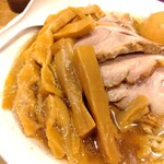 煮干し中華そば 一剣 - 穂先もサービス