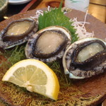 寿司と地魚料理　大徳家 - 鮑の稚貝の刺身