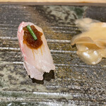 まき田鮨 - 白身は、おろしポン酢