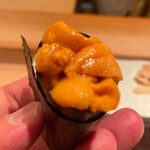 鮨菜 和喜智 - 昆布森の馬糞雲丹