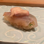 鮨菜 和喜智 - カワハギ　肝乗せ