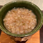 鮨菜 和喜智 - 牡蠣と蕎麦の実の茶碗蒸し