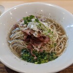 論露に不二 - 限定　水出し煮干し蕎麦　800円