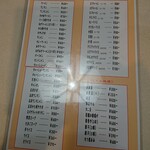 川ばた - お品書き（表？）