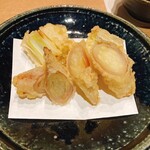 Tempura Shun Washoku Akira - ねぎ・みょうが