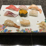 金沢まいもん寿司 - これにあとのどぐろなど2貫と巻き物が付いてました