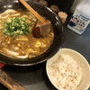 ぺこぺこ - 料理写真:カレーとじうどん・麦飯付き