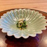 柚木元 - ❼菊花のお浸し
      〜箸休めは王道。胡麻酢をかけて。