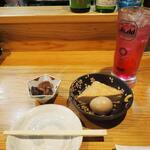 卓 - イイダコ煮付け、おでんその１