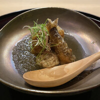 梶川 - 目光の唐揚げ　海老芋