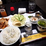 ほびーい喫茶店 - しょうが焼きセット 750円(税込)。