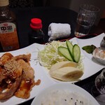 ほびーい喫茶店 - しょうが焼きセット 750円(税込)。