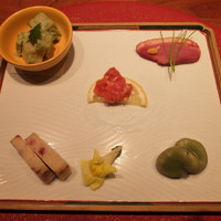 あひ鴨一品 鳥安 - 前菜5点盛り