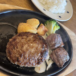 ステーキのどん - ハンバーグ&牛ハラミスライスランチ