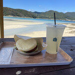 하마구리덱키 - すりみバーガーバジルとレモネード