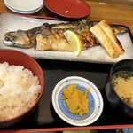 浜小屋 - とろ鯖&トロサーモンハラス焼魚定食1760円