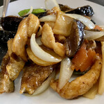 京華 - 鶏肉とナス甘辛炒め