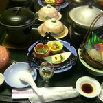 お部屋でいただく夕食