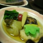 鷹泉閣 岩松旅館 - 夏野菜の炊き合わせ