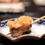 蛤坂 まえかわ - つくねには加賀れんこんが練りこまれ食感も◎