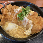 Gohan Dokoro Katsu An - 熟成ロース並かつ丼。ひと口サイズにカットされていて食べやすい！