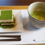 日本茶きみくら - 抹茶ティラミス￥950 抹茶貴美蔵プラス￥100