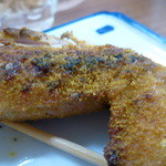 まるやすやきとり店 - 【H25.5.2】カレー手羽先３００円。