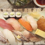 三是寿司 - 大盛り握り1,150円