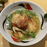 饗 くろ喜 - 「真河豚（まふぐ）と松茸の塩そば」2500円