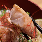 饗 くろ喜 - 「真河豚の炙り刺身めし」500円