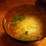 乙女寿司 - 蟹しんじょうの味噌汁