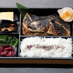 Overnight dried mackerel Bento (boxed lunch)