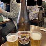 巣鴨ときわ食堂 - 瓶ビール大600円税込、何て良心的な価格、さすがおじいちゃんおばあちゃんの原宿