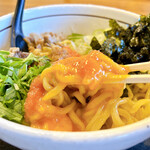 やったろうじゃん - ダブル玉子(痛風コース)
生卵と明太子⤴︎⤴︎