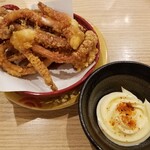 回転寿し トリトン - イカゲソ揚げ。