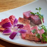 Brown Wagyu Beef - Assortment of 3 types of Kumamoto red beef