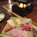 酒盃 - 比内鶏　石焼