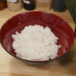 ラーメン 三亀 - ご飯 100円