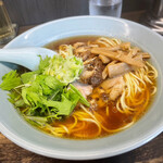 Kumaou Ramen - しょうゆ　750円（ニンニクあり）