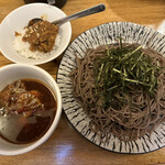 ワイン酒場日本酒バル 西新宿SUMIYA - とりそば大盛り＋ミニ丼(カレー)